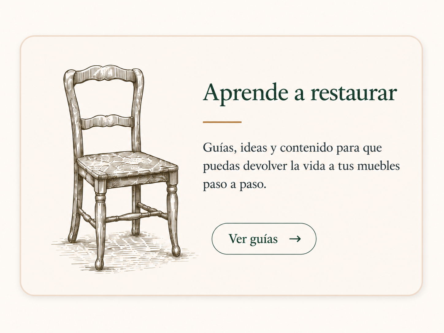 Aprende a restaurar - Guías, ideas y contenido para devolver la vida a tus muebles